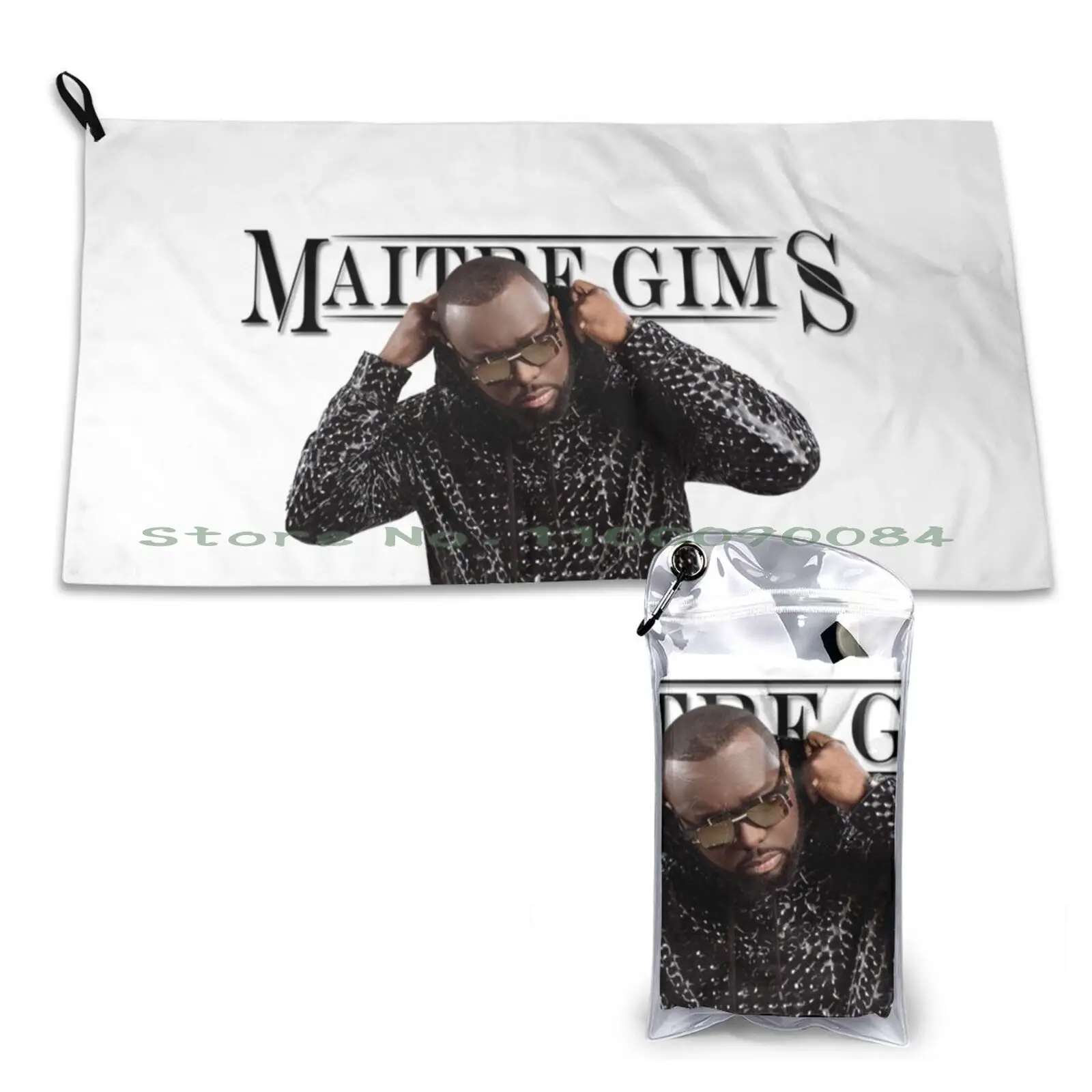 Ma?Tre Gims Asciugamano Ad Asciugatura Rapida Palestra Sport Bagno Portatile Divertente Gatto Danza Gatto Albero Di Gatto Per Gatto Grande Albero Di G