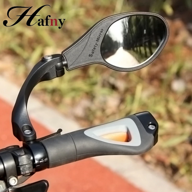 

Hafny MTB Bicycle Rearview Mirrors 360° Rotatable Handlebar Rearview-mirror Stainless Steel Lens Bike Cycling Rear View Mirror