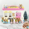 New 1/12 4.5CM Simulation Forest Animal Baby Family Toys Critters Rabbit Dolls Dollhouse Figures Accessories Gifts For Chirldren 2