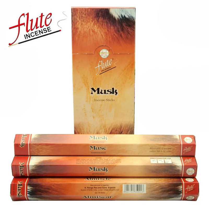 Флейта 120 палочки/упаковка Love Lax Cored Stick ладан ручной работы из индийского сжигания в гостиной для ароматерапии - Аромат: Musk