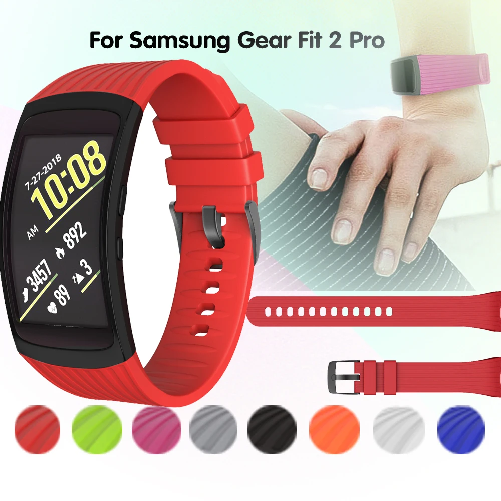 Сменный Браслет для Samsung Gear Fit 2 Pro ремешок с металлической пряжкой роскошный