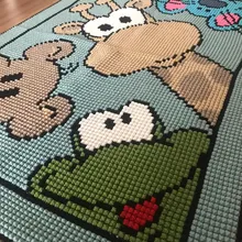 Вязаное крючком детское одеяло 100 органический ip с размерами 70*90 чехол для подушки в подарок