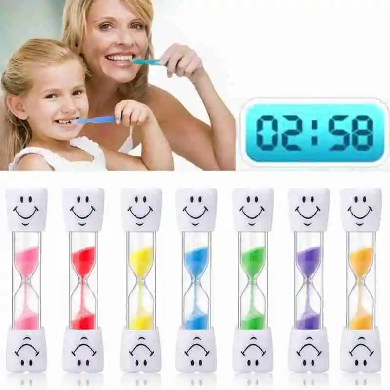 

Children Kids Gift Toothbrush Timer 3 Minute Smiling Face For Cooking Sandy Clock Brushing-Teeth Sands Timer Sandglass