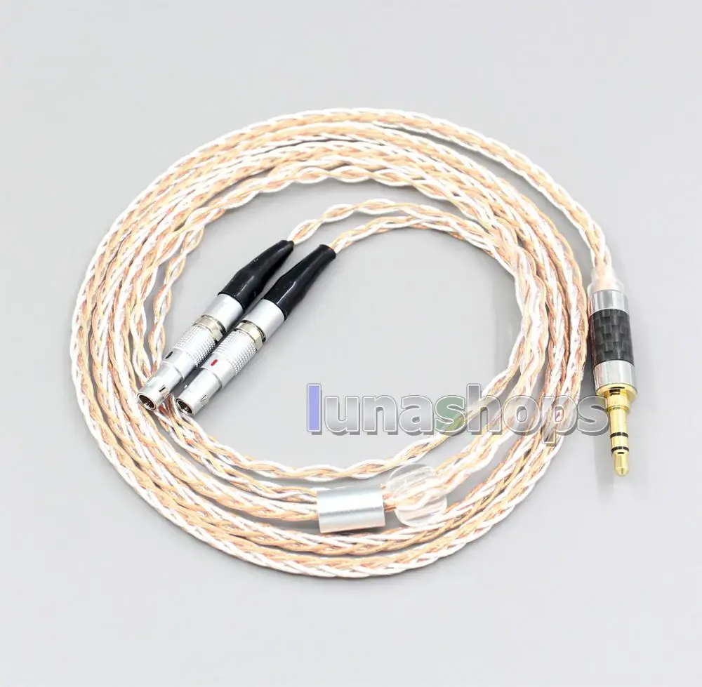 XLR 6 5mm 4 4mm 2 5mm 800 Wires Silver OCC Headphone Cable For Ultrasone Veritas Jubilee 25E 15 Edition ED 8EX ED15 LN006921