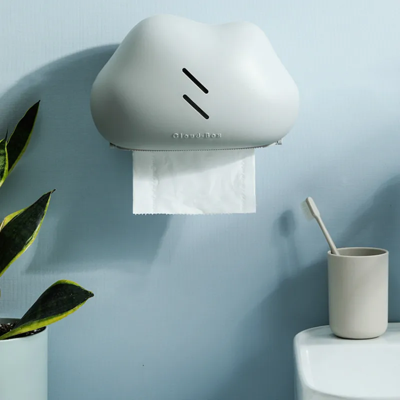 

Free punching girl heart cloud tissue box toilet toilet waterproof paper tube household wall-mounted pumping box WF1204217