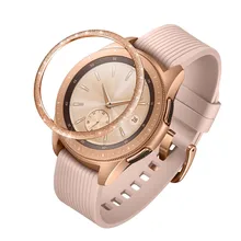 Умный чехол для часов для samsung Galaxy Watch 42 мм, драгоценный камень кольцо смарт-часы аксессуары клеющаяся крышка против царапин металл