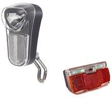 Onature светодиодный светильник для велосипеда, набор батареек AAA с 200 люменов, Велосипедная вилка Stvzo, головной светильник и задний светильник для электровелосипеда