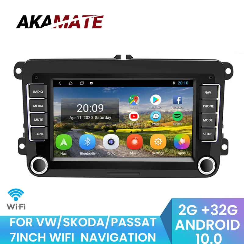 Автомобильный радиоприемник 7 дюймов HD мультимедийный видеоплеер на Android GPS FM AM
