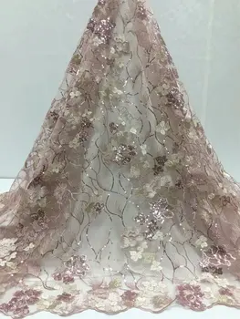 

Newcoming net Tulle Lace Fabric High Quality Europe And American Fashion Fabric With Stone French lace Fabrics YDOC091