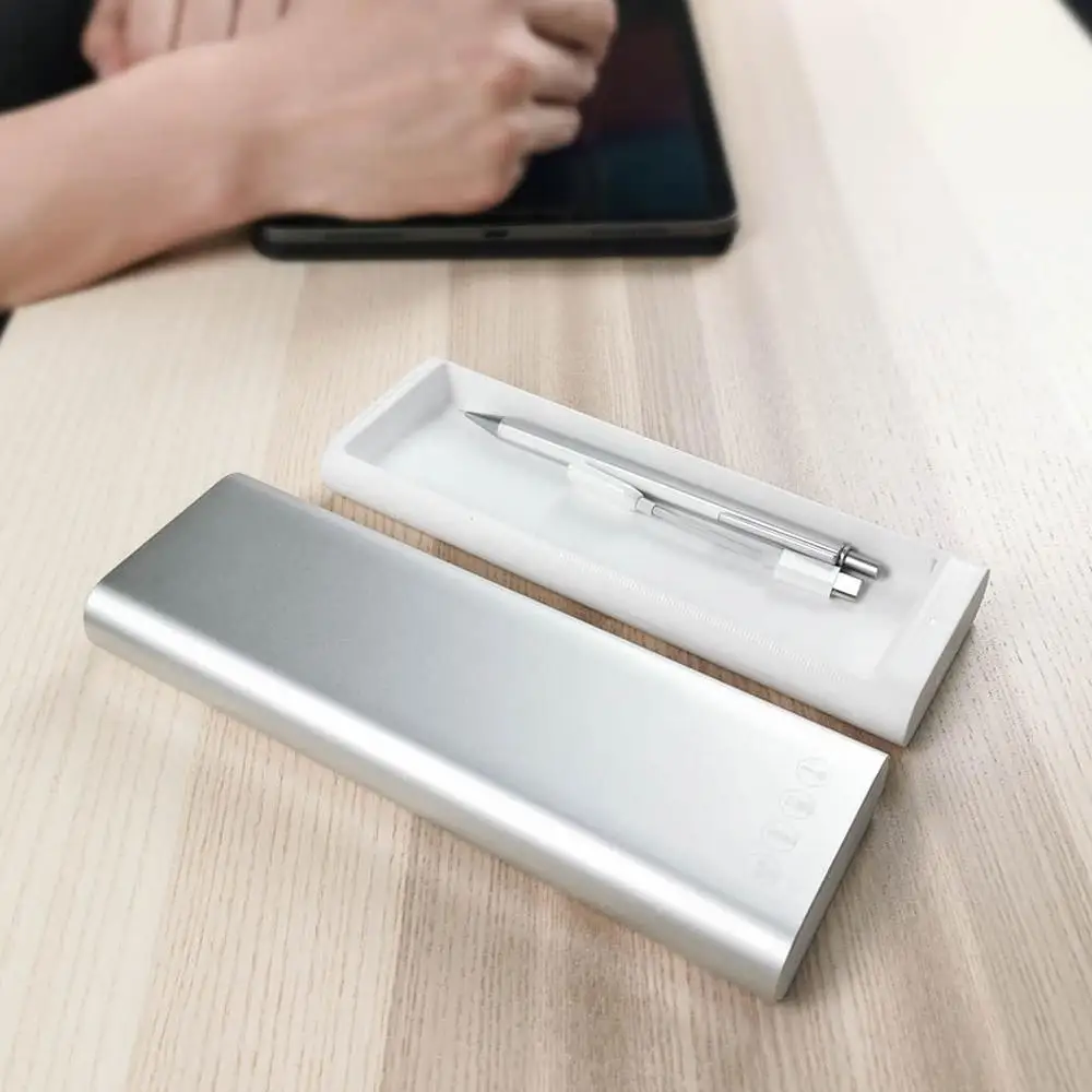 Xiaomi Mijia Youpin MIIIW металлическая канцелярская коробка портативный чехол Ручка алюминиевый корпус кнопочный переключатель для школы и офиса