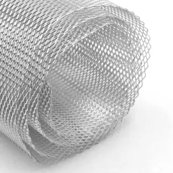 

40x13" Fence With Aluminum Alloy Rhombic Type Black Silver Not Damage Unlimited Field For Car Or Home DIY