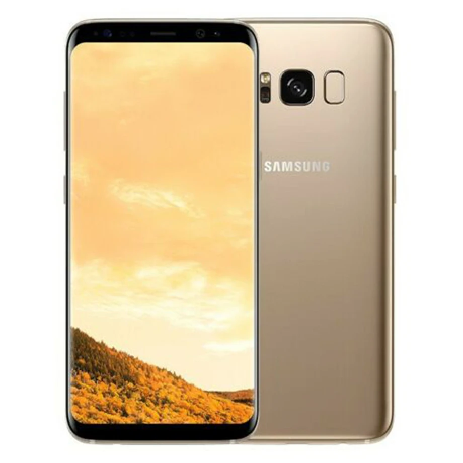 Samsung Galaxy S8 G9500, разблокированный мобильный телефон, 4G, Android, четыре ядра, Snapdragon 835, 5,8 дюймов, 12 МП и 8 Мп ram, 4 Гб rom, 64 ГБ NFC