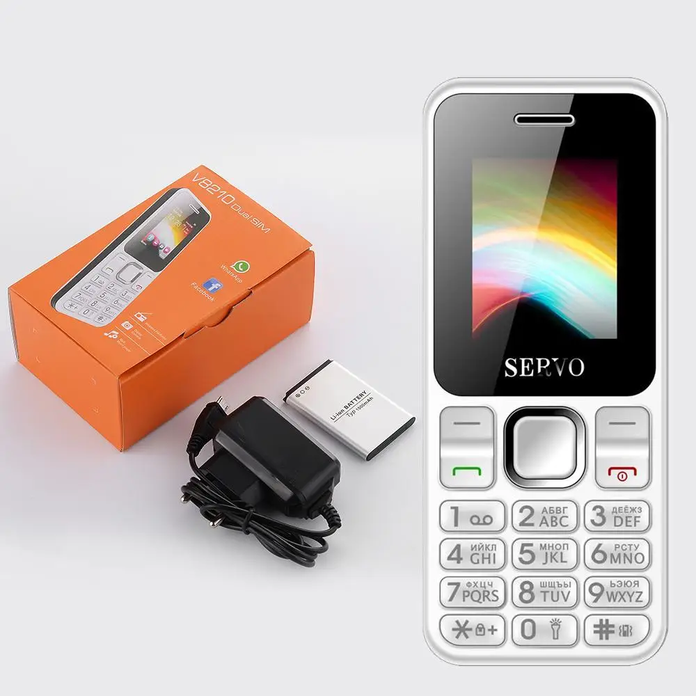 white Мобильный телефон SERVO V8210 с двумя sim-картами, 1,77 дюймов, GPRS, вибрация, FM, GSM, Bluetooth, низкий уровень радиации, мобильные телефоны с русской клавиатурой - Цвет: white