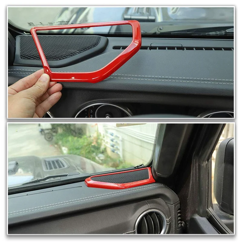 Декоративные наклейки для- Jeep Wrangler JL/JLU автомобильные аксессуары для интерьера, красный