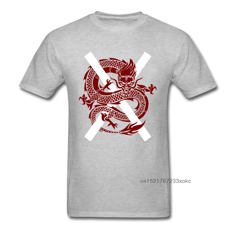 2018 Летняя мужская серая футболка классная хлопковая размера плюс с принтом