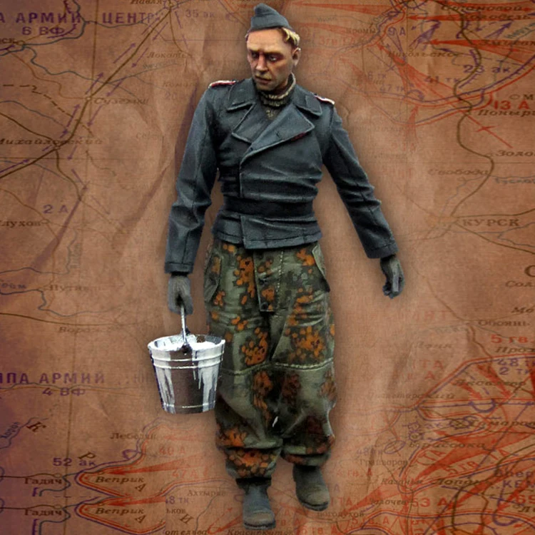 1/35 масштаб Неокрашенная смола фигура Танк человек Коллекция | Игрушки и хобби