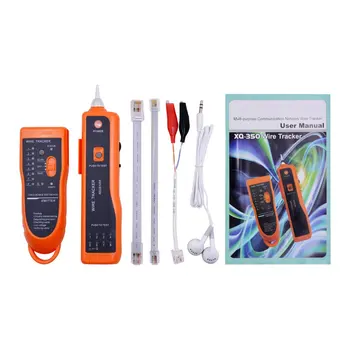 

XQ350 Lan Netwerk Kabel Tester Telefoon Telefoon Wire Tracker Voor Cat5 Cat5E Cat6 Cat6E RJ45 RJ11 Lijn Diagnose Tone tracer