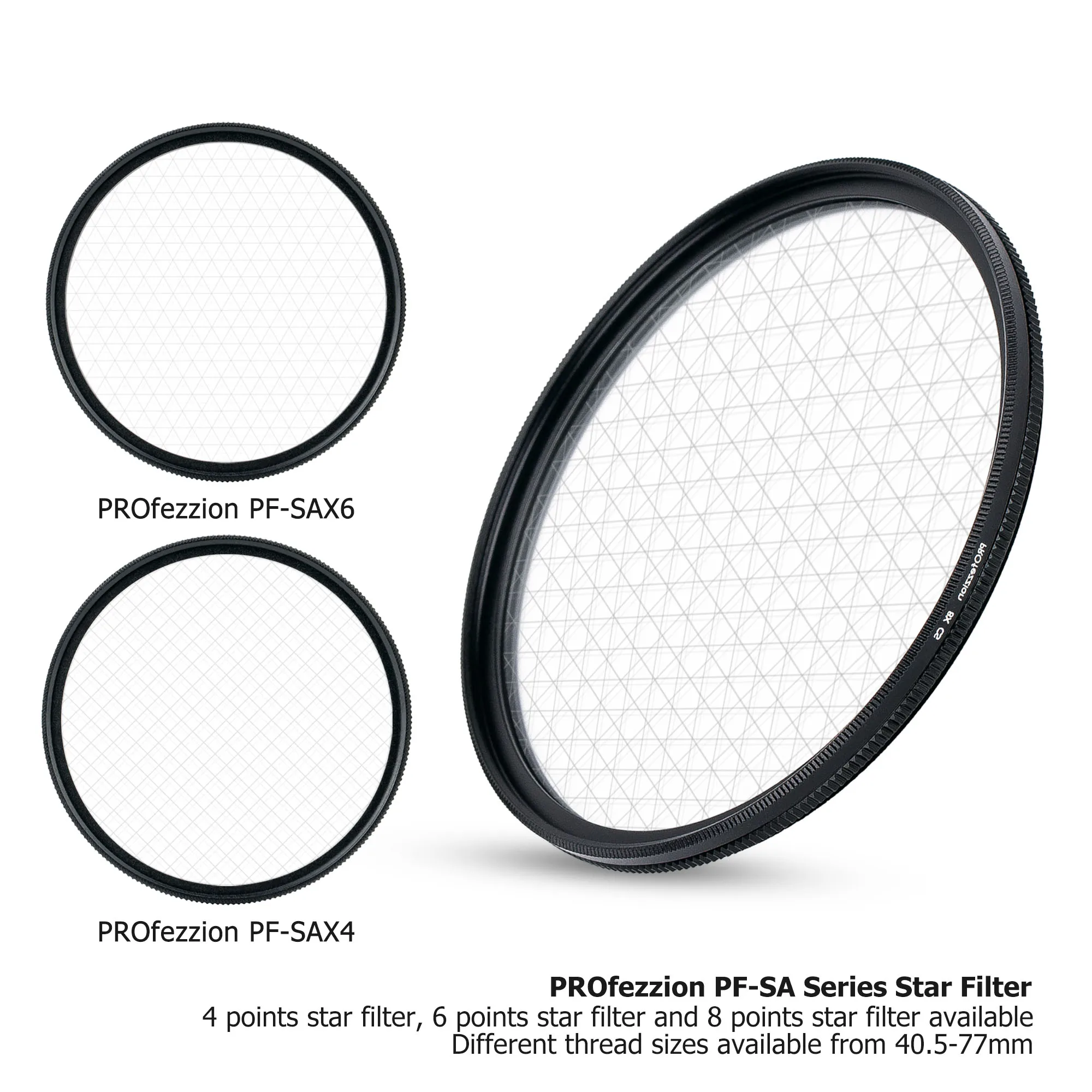 Filtro conjunto com saco, acessórios de fotografia