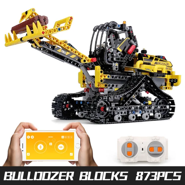 

Yesin 13034 Motor Function APP Remote Control Technic Car Clone 42094 Tracked Loader Set Kids Building Blocks Car Model Toys