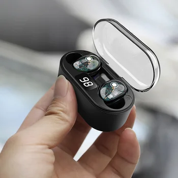 

LYMOC X7 Latest Pops-up Bluetooth Headsets For Android Phone 5.0 Headphone HiFi Bass Touch Transparent Earphones IPX6 Waterproof