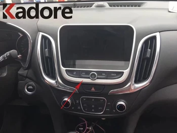 

Interior Console Navigation Frame Cover Trim Sticker For Chevrolet Holden Equinox 2018 2019 2020 ABS Matte Car Auto Accessories
