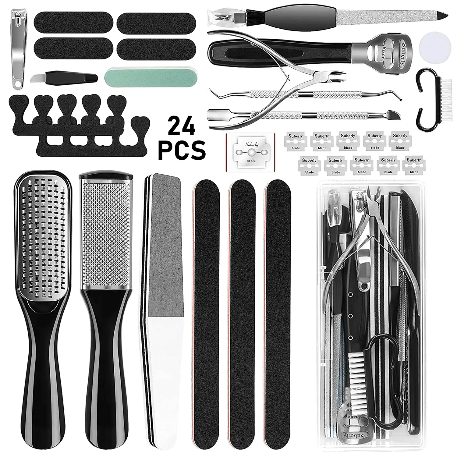 Meestal draai Voorkeursbehandeling Pedicure Kit 24 In 1 Stainless Steel Pedicure Tools Set Professional Foot  Care Kit Best Corn And Callus Remover For Women Men - Foot Care Tool -  AliExpress