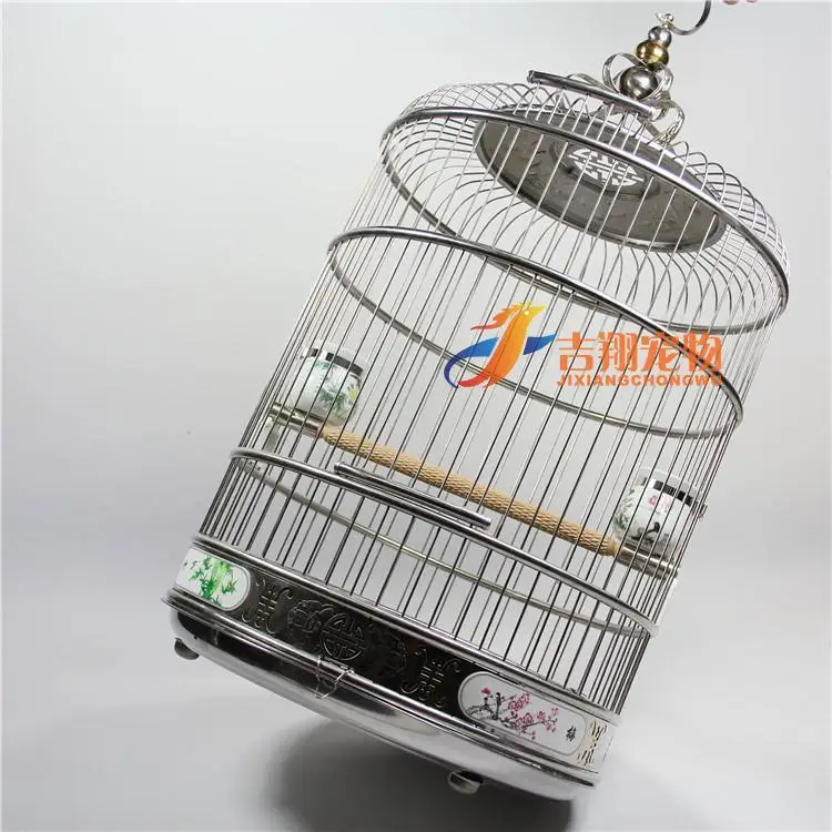 

New Style Not Elder Brother Eyebrow Steel Howe Eight 22 Painting Golden Cage Rust 0 Color Version Bird Wren Bird round Bird Cage