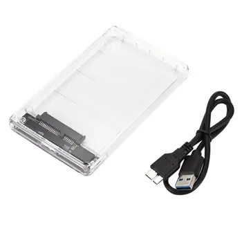

SATA3 to USB Mobile Hard Disk Box Transparent Solid State Mechanical Hard Disk Box SATA Hard Drive External Enclosure