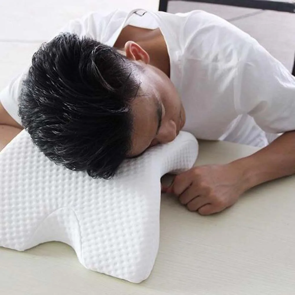 Memory Cotton Arched Pillow Slow Rebound Pressure Multifunctional Hand Neck Protector Men Women