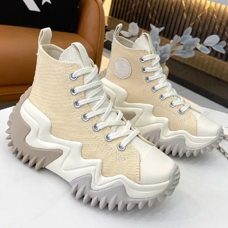FREE SHIPPING New High Top Canvas Shoes Flat Bottom Casual Canvas Sneakers JKP4812