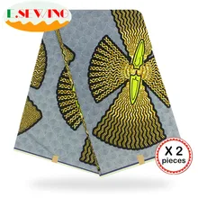 Африканская восковая ткань с принтом Анкара для шитья Анкара африканская ткань 12 ярдов нигерийская хлопковая ткань Гана для платья 81026