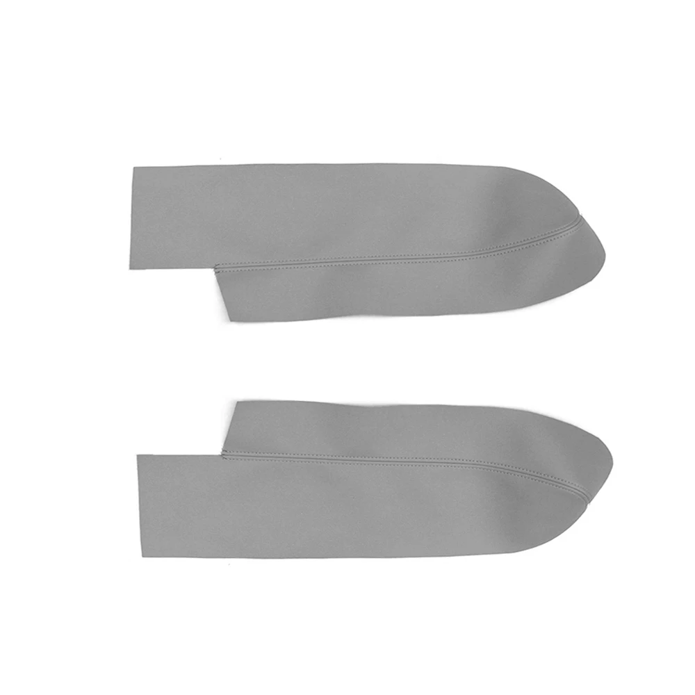 

2pcs Gray Leather Front Door Panels Armrest Cover For Honda CRV 2007 2008 2009 2010 2011 Car Door Armrest Panel Cover Trim