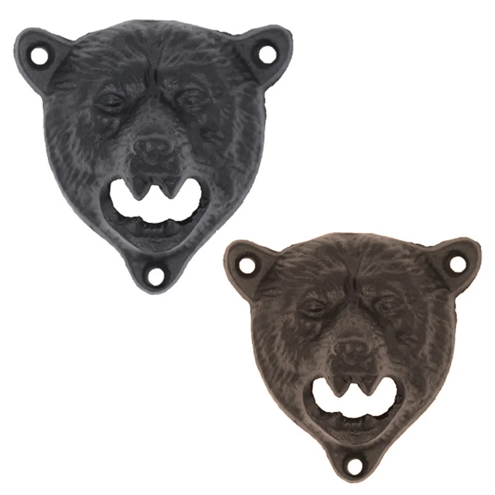 Легкая работа на стену для дома и бара, крепится чугунная многофункциональная Бутылка открывалка для пива Новинка практичный подарок бульдог Форма Кухня