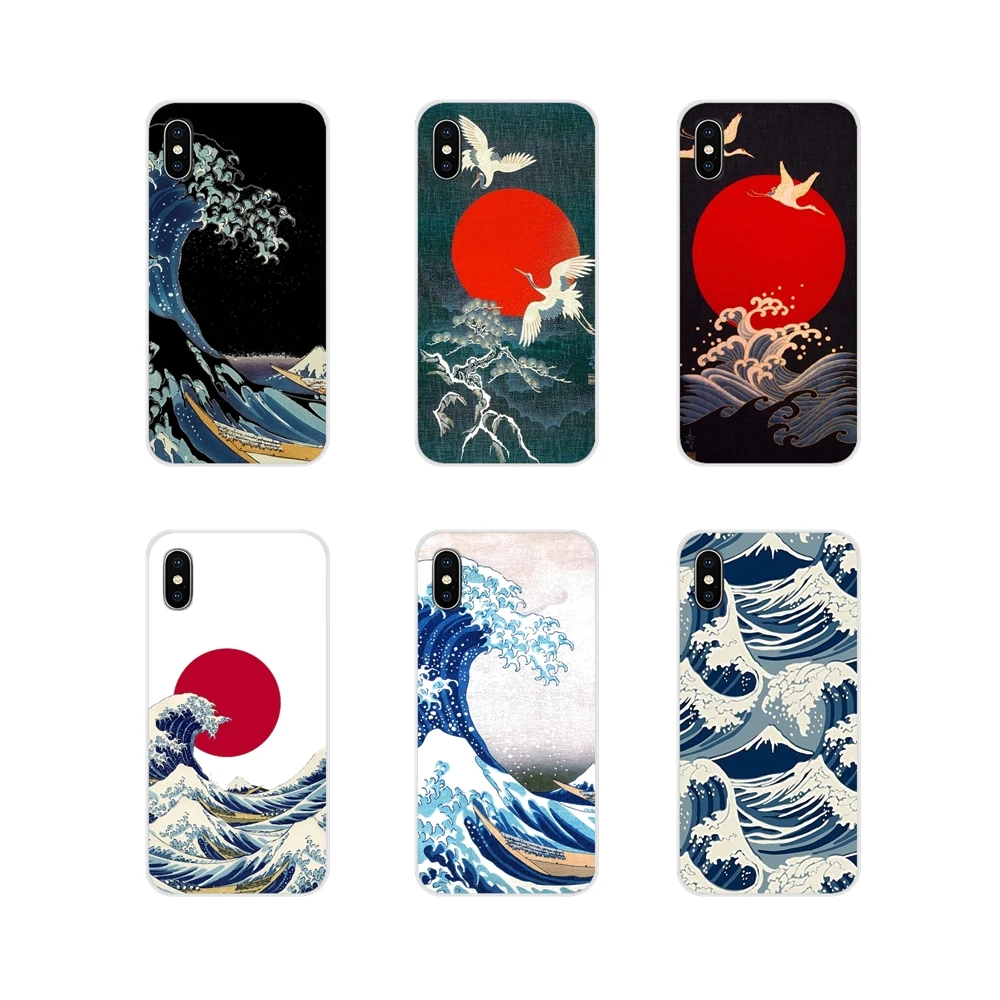 Чехлы для Xiaomi Mi4 Mi5 Mi5S Mi6 Mi A1 A2 A3 5X 6X 8 CC 9 T Lite SE Pro мобильный телефон чехлы Hokusai The Great Wave