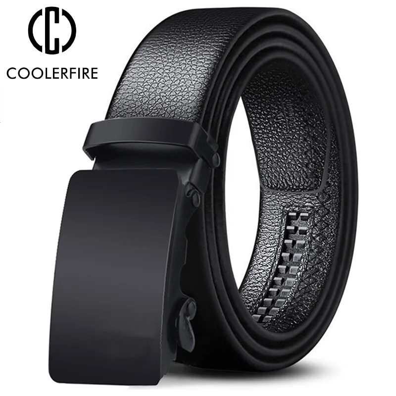 Ceinture en cuir de vachette - Jaguar - Noir - Classique - Boucle Ceinture en cuir de vachette - Jaguar - Noir - Classique - Boucle