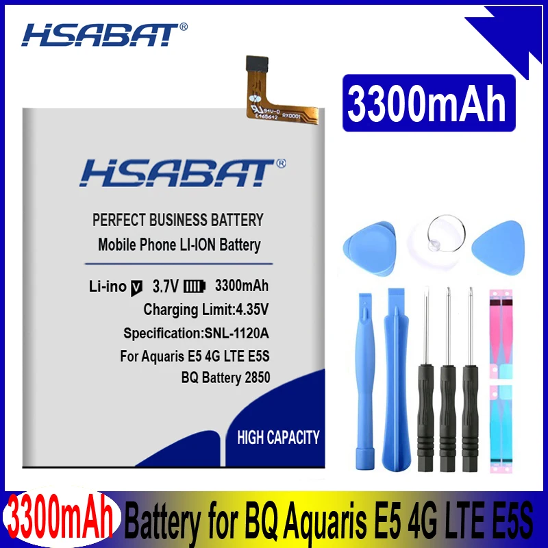 HSABAT 3300mAh аккумулятор BQ 2850 для Aquaris E5 4G LTE E5S | Мобильные телефоны и аксессуары