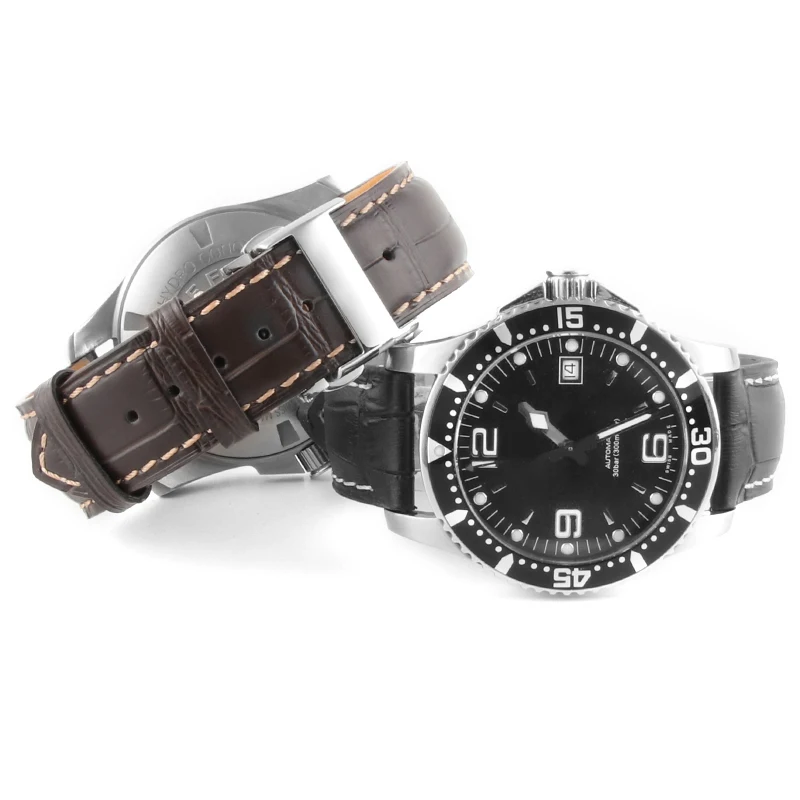 19 мм, 20 мм, 21 мм, сменный ремешок из телячьей кожи для часов Longines L2, L3, L4, ремешок из натуральной кожи для мужчин, черный, коричневый, инструменты