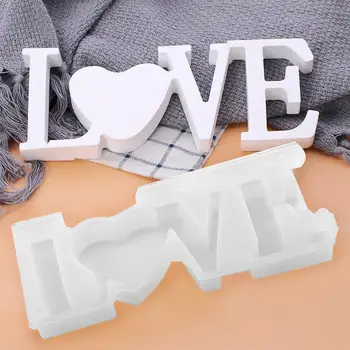 

Love Silicone Mold DIY Handmade Crystal Glue Mold Love Letter Mold Household Innovative Mold For Home Ornament