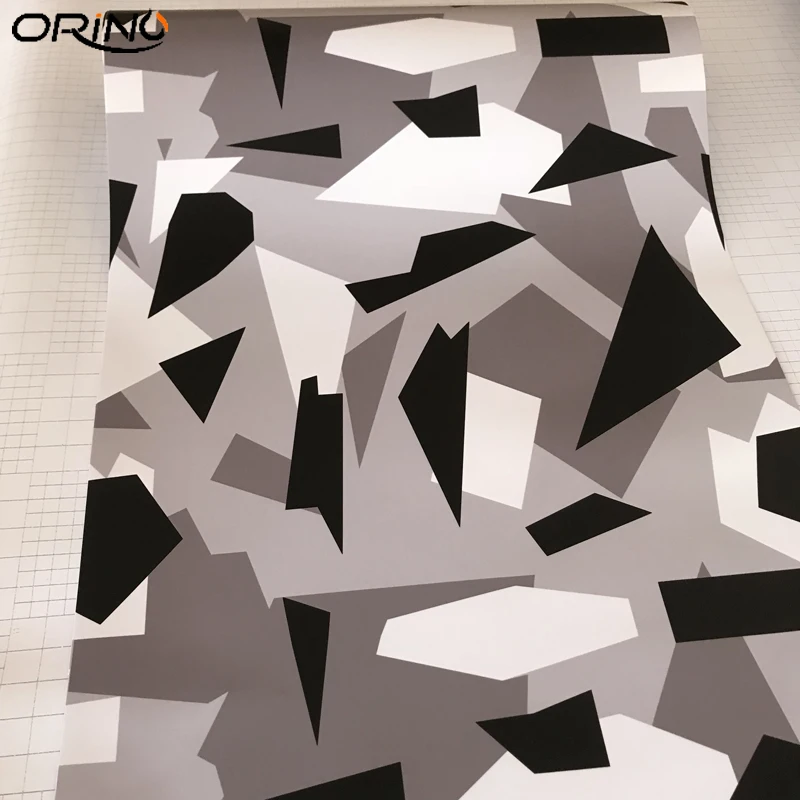 Black White Arctic Vinyl Film Sticker-3