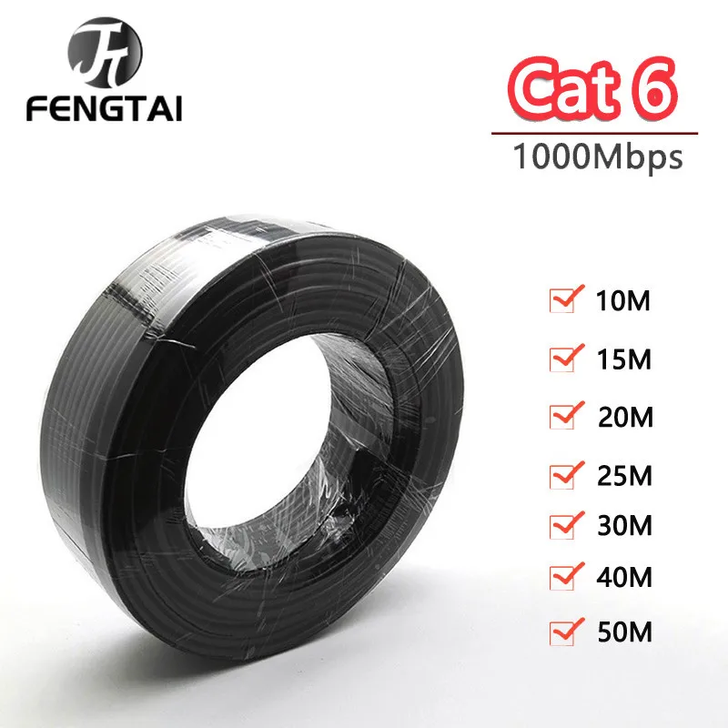 Ethernet Cable Cat6 Lan Cable UTP RJ45 Network Patch Cable 20m 15m For PC Internet Cable 30m 50m 40m 25m Router Cat 6 Cable