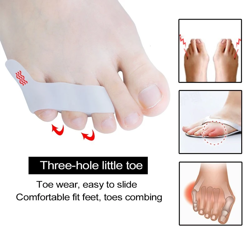 Tcare 1 пара гелевый сепаратор Bunion мягкий силиконовый Pinky Toe Сепаратор наборы