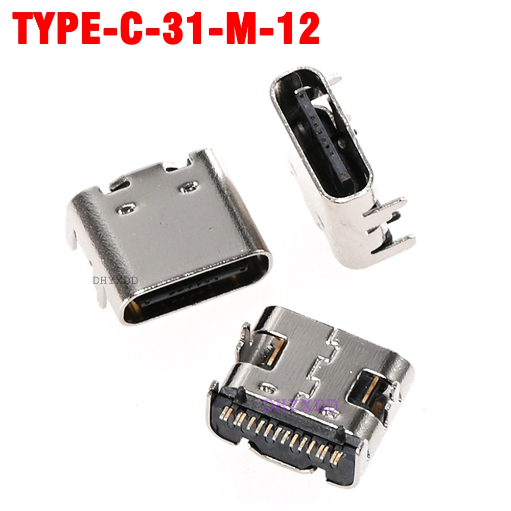 

10PCS TYPE-C-31-M-12 8.94*7.3mm USB Connector SMD