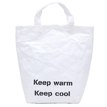 

Women Handbag Shoulder Bag Tyvek Messenger Bag Kraft Paper Ladies Large Capacity Crossbody Fashion Handbags White