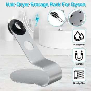 

1PC Premium Stand Holder for Dyson Hairdryer Diffuser and Two Nozzles (Stand) Stainless Steel Home Hair Dryers Accessories