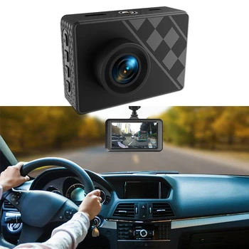 

1080P Driving Recorder 2 inch Dash Cam 55 Wide-Angle Dual Lens Car GPS Location Data