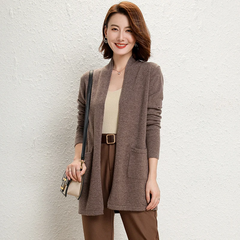 Top Grade Soft Sweaters Women 100% Wool  Knit
