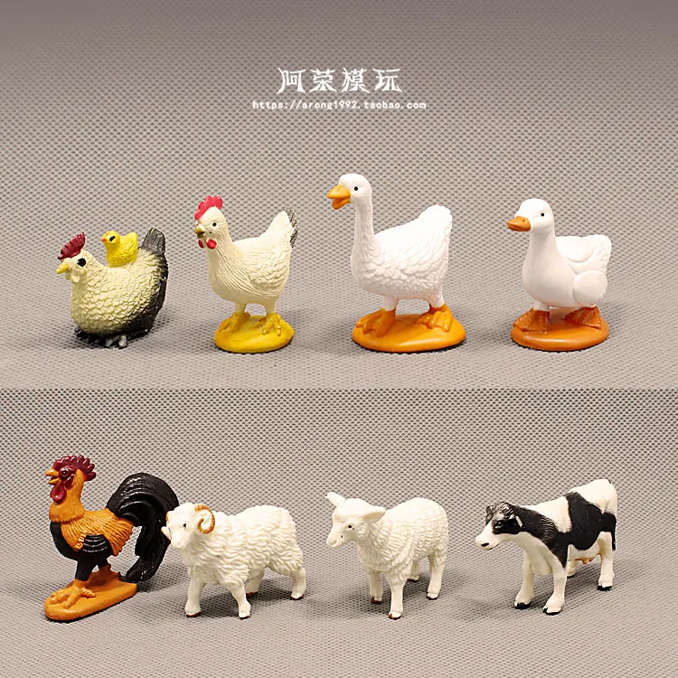 Farm Animal Figurines Decor Farm Animals Toy Miniature Animal Model