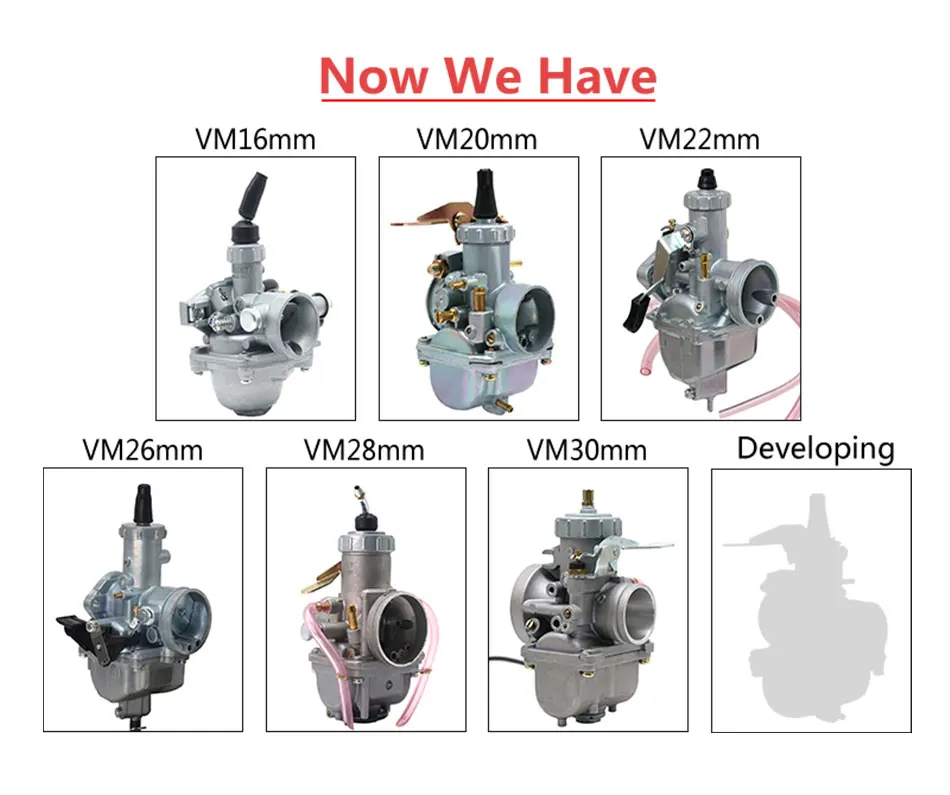 MIKUNI Carburetor VM20 Round Slide ATV Motorcycle Carb Accessory For ATV UTV Dirt Bike Pit Bike 50cc 100cc 125cc - - Racext 30