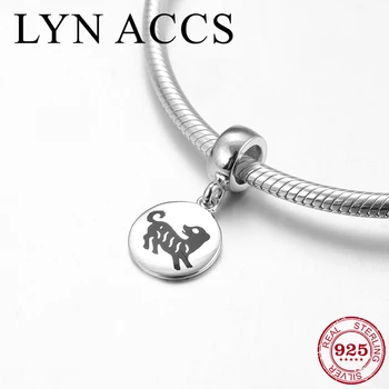 

Creative 925 Silver Chinese 12 Zodiac dog Pattern Charm Pendant Beads for Jewelry Making Fit LYNACCS Charms Bracelet DIY Gift