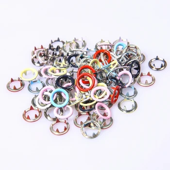 

New 110pcs 9.5mm Colorful Round Metal Button for clothing with Fastener Installation Tool for Children and Adult Clothes Snap Bu